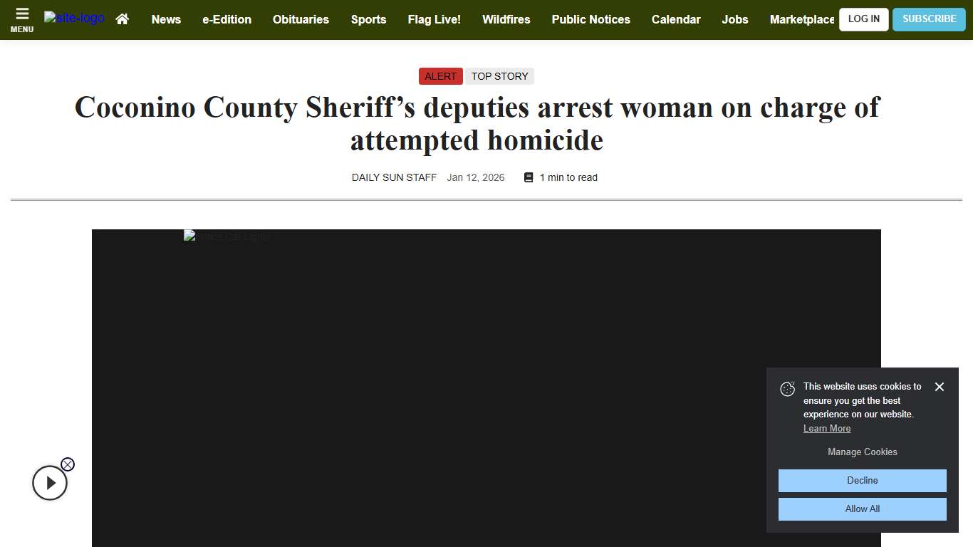 Coconino County Sheriff’s deputies arrest woman on charge of attempted homicide Crime and Courts azdailysun.com